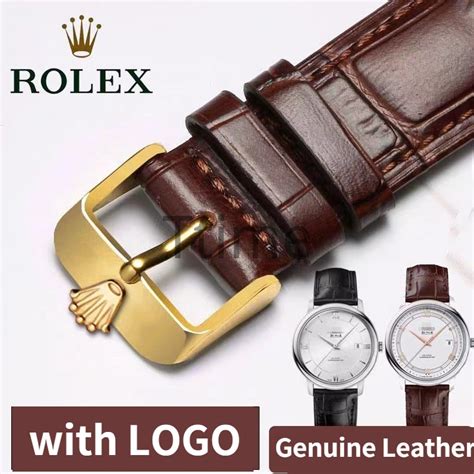 genuine rolex leather strap price|authentic rolex leather strap.